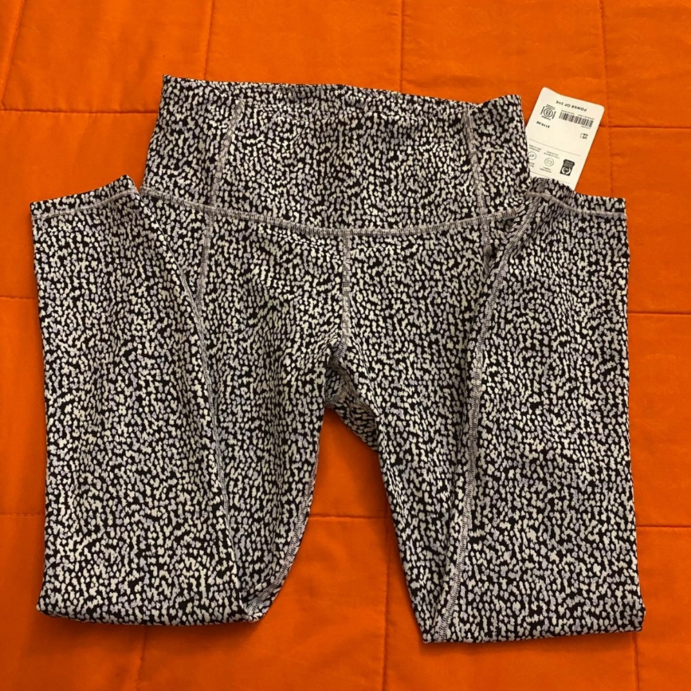 Athleta Black and White Patterned Leggings